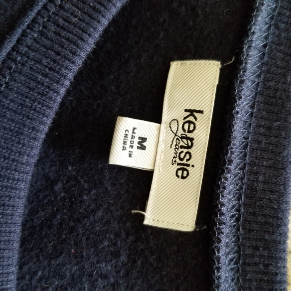 Kensie Crew Neck Ruffled Sweatshirt size M - Picture 4 of 9